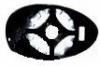 Alfa 147 [01 on] Clip In Heated Wing Mirror Glass (Blue Tinted)